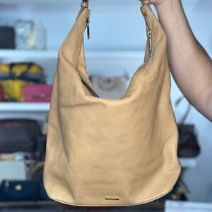 Gucci Soft Tan Leather Hobo Shoulder Bag